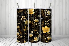 Gold Wildflowers Seamless Pattern Digital Papers Product Image 4