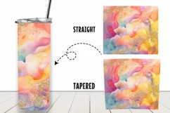 Abstract watercolor 20 oz Skinny Tumbler Wrap Product Image 2