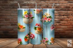 Hanging Summer Floral Baskets Seamless Patterns Product Image 4