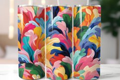 Flowers 20 oz Skinny Tumbler Wrap Sublimation Product Image 1