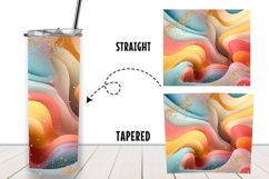 Pastel abstract 20 oz Skinny Tumbler Wrap Product Image 2