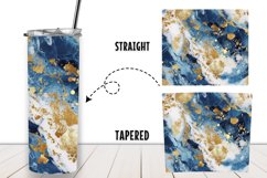 Glitter Marble 20 oz Tumbler Wrap Sublimation Product Image 2