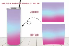 Pastel Ombre 20oz Skinny Coffee Tumbler Wrap Product Image 2