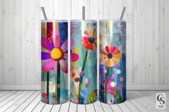 Abstract Colorful Floral Collage Backgrounds Product Image 4