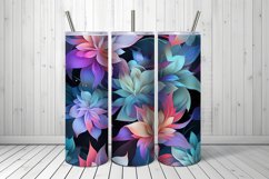 Iridescent Flowers Seamless Pattern Digital Papers Product Image 2