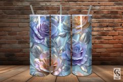 Pastel Metallic Roses Digital Papers Product Image 3