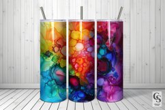 Bright Alcohol Ink Flowers Backgrounds Product Image 4