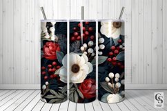 Winter Blooming Flowers Seamless Patterns Product Image 4