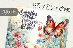 Butterfly tumbler wrap, Sublimation PNG design Product Image 2
