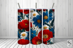 Patriotic Floral Garden Seamless Patterns Product Image 4