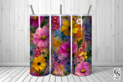 Summer Watercolor Flowers Seamless Pattern Product Image 2