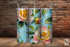 Impasto Painted Peony Flowers Patterns Product Image 5