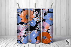 Bold Retro Flowers Seamless Patterns Product Image 5