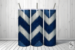 Blue Denim Texture Chevron Seamless Patterns Product Image 5