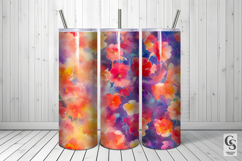 Loose Painted Vibrant Watercolor Floral Digital Papers Product Image 5