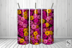 Pink Summer Lantana Flowers Digital Paper Product Image 5