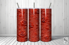Red embossed roses Seamless Patterns Product Image 5