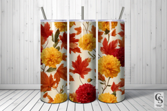 Fall Autumn Blooms Seamless Patterns Product Image 2