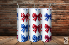 Patriotic Satin Bows Seamless Patterns Product Image 5