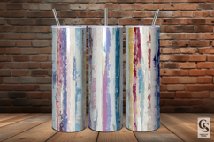 Abstract Impasto Painted Stripes Digital Paper Product Image 5