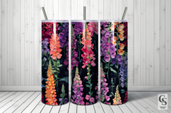 Colorful Foxglove Flowers Seamless Patterns Product Image 5