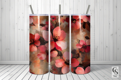 Impasto Painted Sakura Blossoms Seamless Patterns Product Image 2