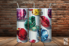 Pop Art Gemstones Seamless Patterns Product Image 5