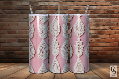 Pink Boho Macrame Textile Seamless Patterns Product Image 4