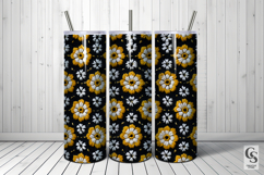 Yellow white chikankari embroidery Seamless Patterns Product Image 2