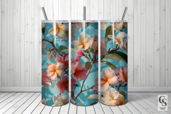 Spring Plumeria Flowers Pattern | Fresh Tropical Florals Product Image 3
