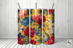 Summer Rococo Flowers Digital Paper Product Image 5