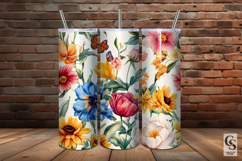 Bold Summer Garden Flowers Seamless Pattern Product Image 4