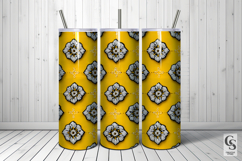 Yellow white embroidery Seamless Patterns Product Image 4