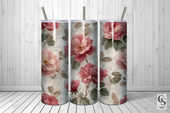 Distressed Rose Flowers Seamless Patterns Product Image 5
