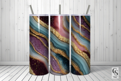 Boho Glitter Agate Digital Paper Product Image 2