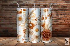 Boho Bouquet Flowers Digital Papers Product Image 4