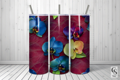 Orchid Leather Floral Seamless Pattern Product Image 4