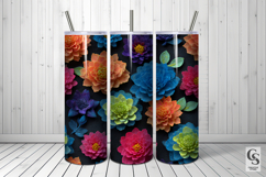 3D Clay Flowers Pattern, Cute Sculpted Floral Backgrounds Product Image 5