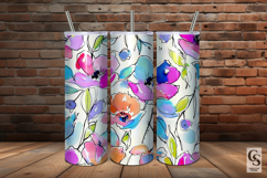 Abstract Watercolor Pastel Floral Patterns Product Image 5