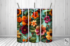 Tropical Felt Flowers Seamless Patterns Product Image 5