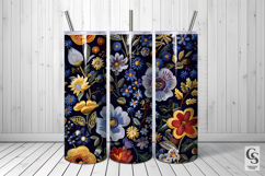 Embroidered Flowers Seamless Patterns Product Image 4