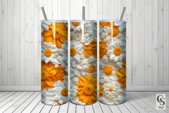 3D Crochet Sunflowers Lace Seamless Pattern Product Image 4