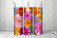 Colorful Whimsical Flowers Digital Papers Product Image 5