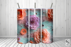 Rhinestones and Camellia Flowers Pattern Product Image 5