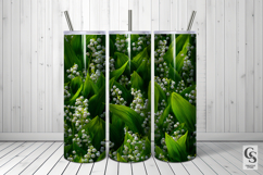 Lily of the Valley Flowers Digital Papers Product Image 4