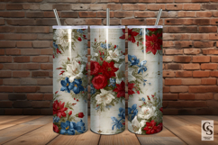 American Floral Wreath Seamless Patterns Product Image 4