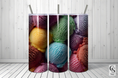 Colorful Ice Cream Scoops Digital Papers Product Image 5