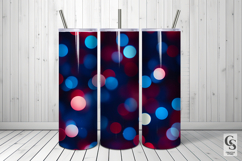 Red and Blue Bokeh Seamless Patterns Product Image 3