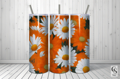 Orange and White Daisy Flower Patterns Product Image 4