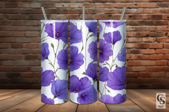 Purple Flax Flowers Digital Paper Product Image 4